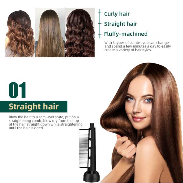 Rotating Detachable Hot Air Hair Dryer And Volumizer Multifunctional