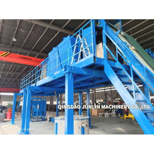 Overhead Type Rubber Batch Off Cooling Unit With Water Cooling Machinery