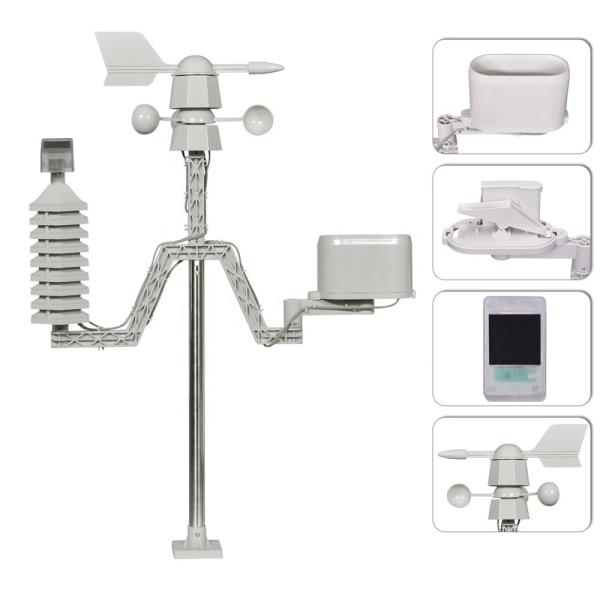 デジタルWiFi天気ステーション -40°Cから+60°C 銀と黒