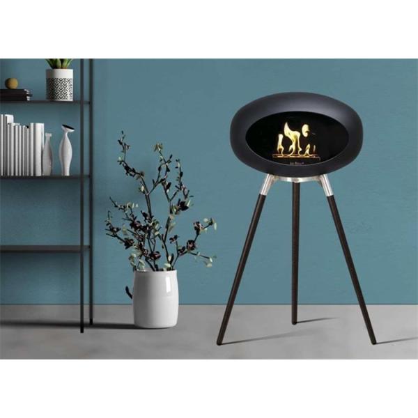 Freestanding Indoor Heater Carbon Steel Smoke Free Ethanol Stove Fireplace