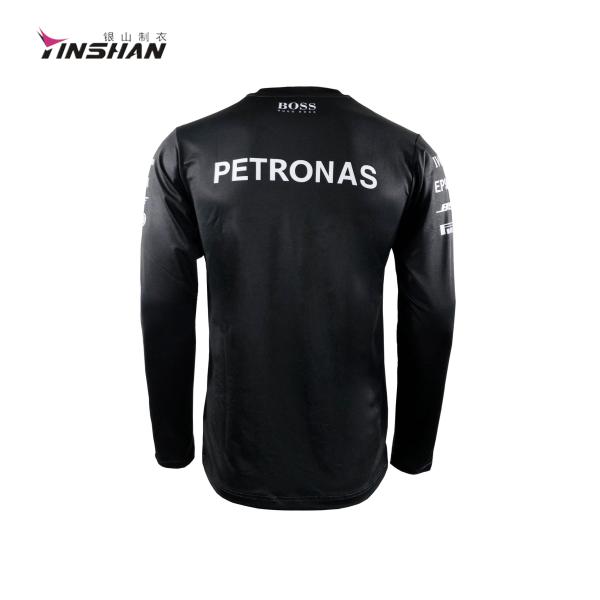 Custom Logo/Color Printed Jersey Men T-Shirt 2024 Design with Breathable Long Sleeves