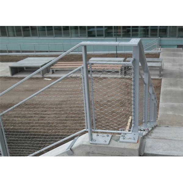 316 Flexible Stainless Steel Cable Mesh Netting Balustrade For Marinas