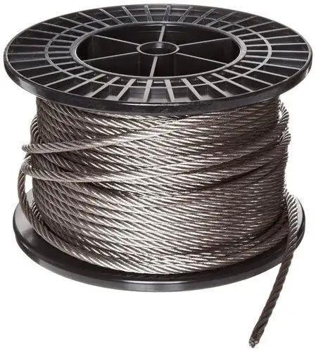 A segurança galvanizou o núcleo que de aço da fibra do carbono dos trilhos do cabo o núcleo de aço galvanizou a corda de fio universal