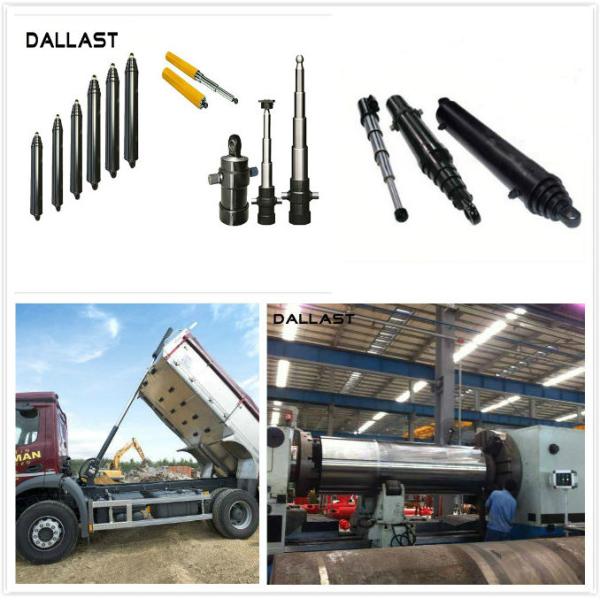 Industrial Vehicle Single Acting Hydraulic Ram Telescopic Lifting Welded