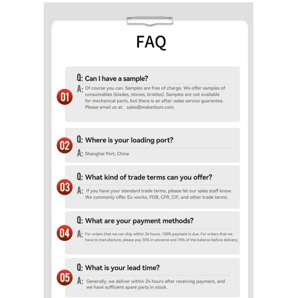 Nylon Bristle Block Cutting Machine Parts For YIN Auto Cutter