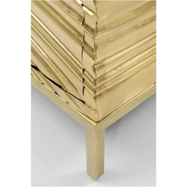 Low Wooden Mirrored Living Room Sideboard TV Stand