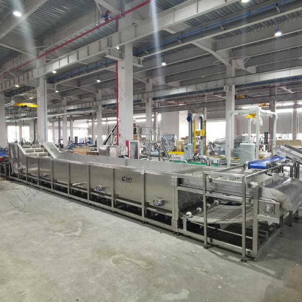 Linha de produção de legumes condimentados Linha de produção de legumes pré-cozidos, refrigerados e secados a sopro