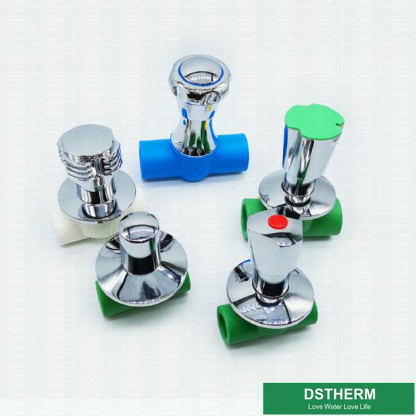 Chrome Plated Round Handle Triangle Handle Plastic Handle Series For Stop Valve Top Parts With Brass Cartridges