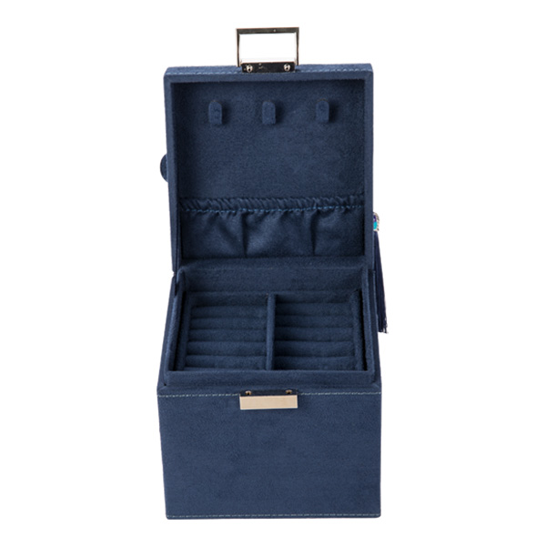 Square Shape Organizer Portable Travel Jewelry Box For Packaging / Storage