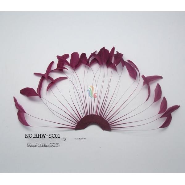 Доставки для мельниц Полосатый кокосовый перо ручной вентилятор длина 15x15 см