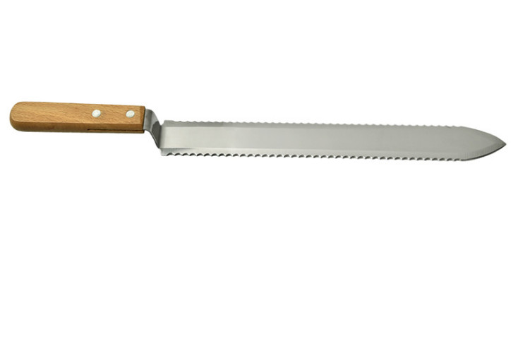Serrated двойник нержавеющей стали Uncapping нож с деревянной ручкой для Uncapping меда