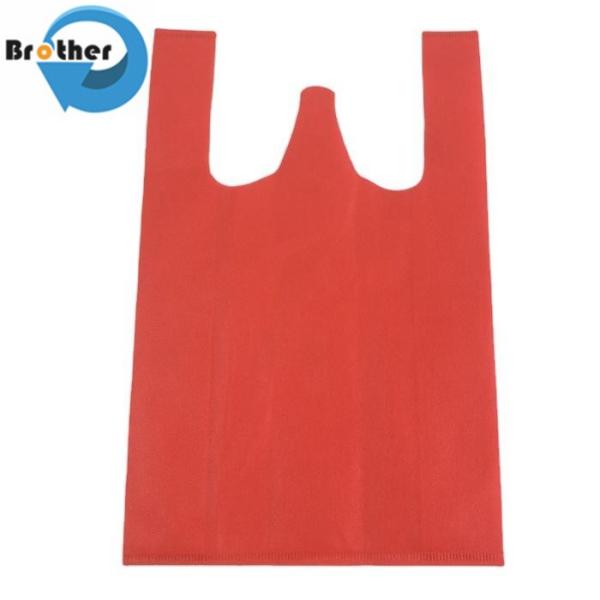 Retail Shopping Handle PP Vest Non Woven Nonwoven Die Cut T-Shirt Bag