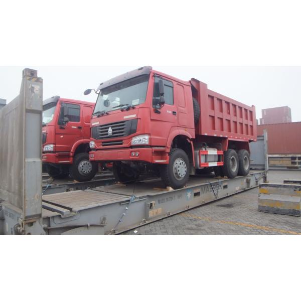 EuroII 6 X 4 371HP Heavy Duty Dump Truck , Muck Tipper Dump Truck For Carrying Muck Easy Operation Tipper Truck