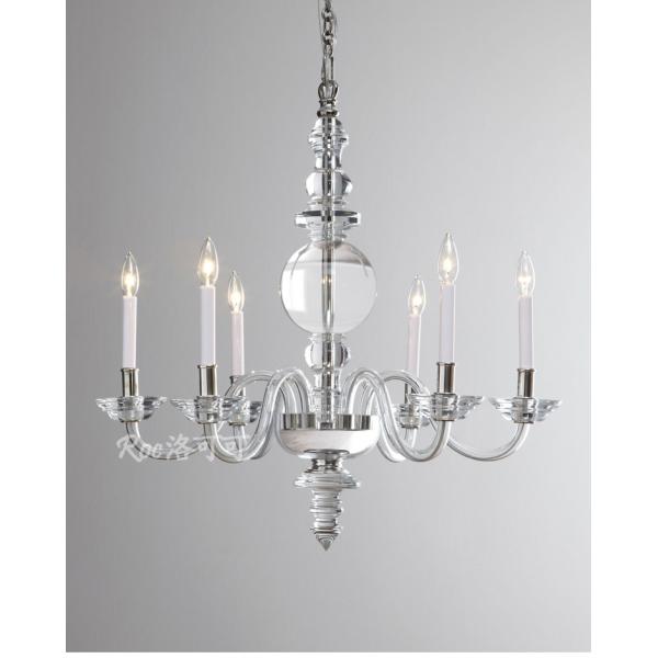Modern minimalist light luxury fashion candle chandelier Nordic King George Round Chandelier(WH-MI-122)