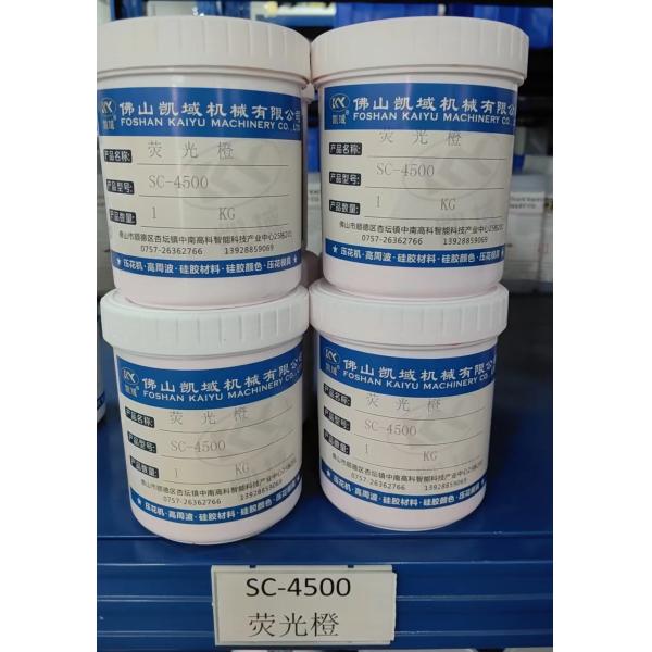 SC-4500 Screen Printing Cotton Fabric Stamp Ink Fluorescent Red Customized