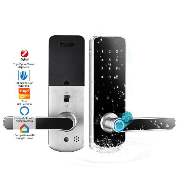 Serrure de porte d'empreinte digitale de Bluetooth à télécommande avec la fonction de carte d'IC