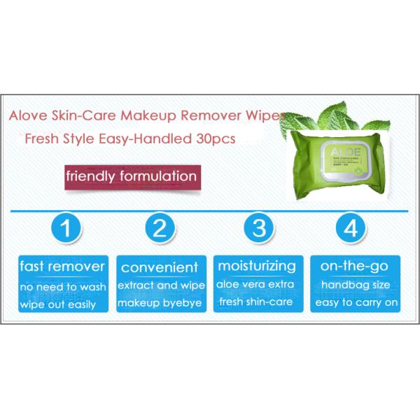 Макияж заботы кожи Alove извлекая обтирает, свежий стиль противобактериологическое женственное обтирает легкое обращанное 30pcs