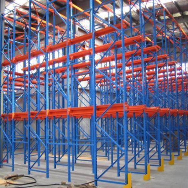 Cold Storage Drive In Pallet Rack System Customized Color Powder Coated Finish