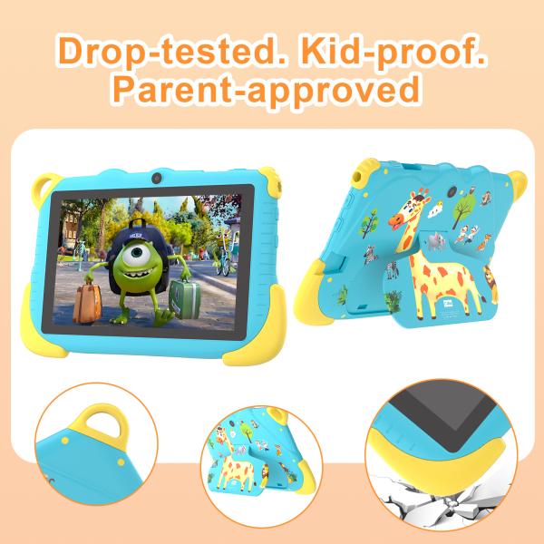 C Idea 7 Inch Android 15 Educational Smart Tablet For Students CM78  blue