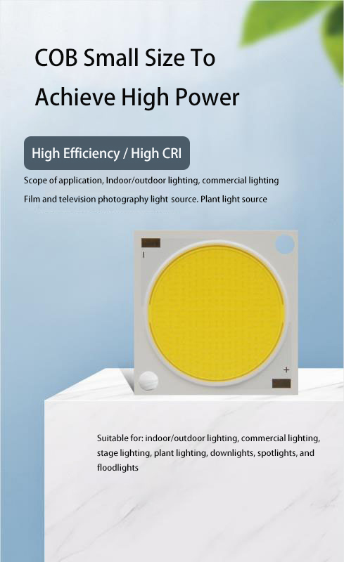 10W LED COB Chip CRI 80 2900K-3100K 1200lm-1300lm Соответствует RoHS