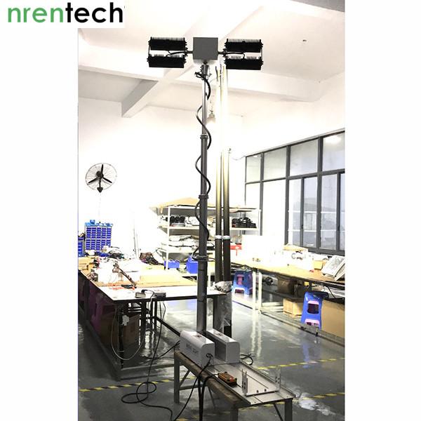 2.8m roof mount pneumatic telescopic mast move light tower-4x120W LED-vehicle mounted light tower