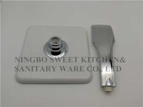 ABS material shower head hand shower square top shower spray shower set single flows bathroom accessories