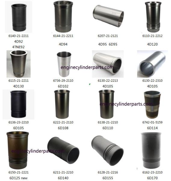 Komatsu Cylinder Liner, 6110-21-2212 4D120 Liner Sleeve