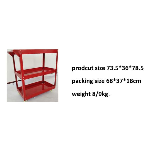 Анти- вагонетка хранения инструмента корозии, 700mm вагонетка инструмента 3 ярусов