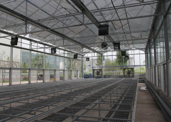 6 mm PC Sheet Greenhouse Multi Span Stainless Steel / Aluminum Profile