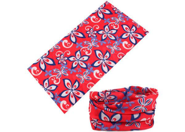 UV  Headwear Pink Color Microfiber Polyester Scarf For Fitness
