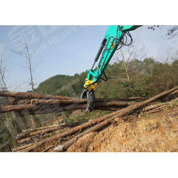 Big Cylinder Hydraulic Grapple Attachment For Mini Kubota Excavator KS135