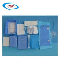 Kit de parto de bebê descartável macio não tecido Pacote de parto de OB azul para cirurgia
