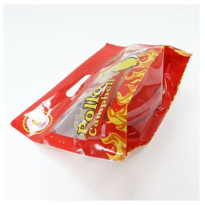Flexible Hot Roast BBQ Fried Chicken Duck Zipper Transparent Bag Plastic Stand