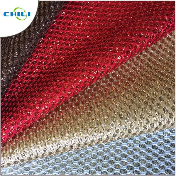 Shoes Application Glitter Leather Fabric Artificial Custom Printed