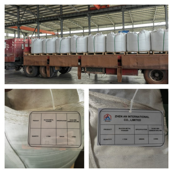 Alta pureza de silício em pó de metal granulado de aço 98,5% 99,99%