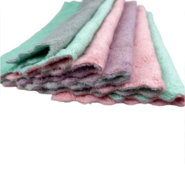 OEM 25x25cm Cellulose Cleaning Cloths Kitchen Dish Towel Non Stick Oil Washing
