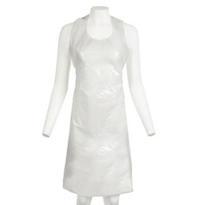 Embossed Surface PE Apron White Disposable Anti Barrier For Medical