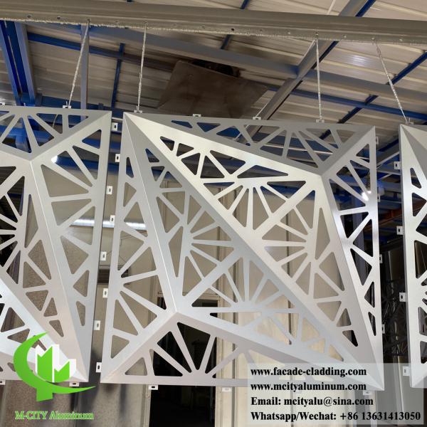 3D Aluminum Cladding Panel with Powder Coated Anti-Rust Surface and Customizable Design