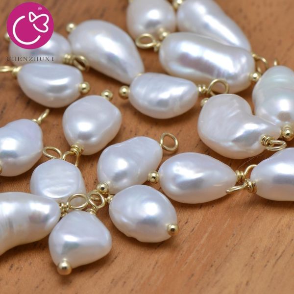 Irregular Baroque Style Pearl Pendant Charms for Jewelry Making Necklace Bracelet Earrings