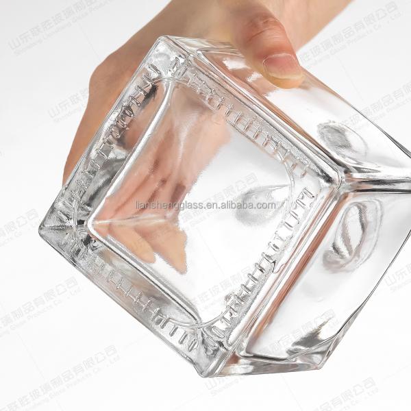 Ангельская рука специально сформированные стеклянные бутылки для фруктовых соков, винных напитков и напитков Decal 500ml 750ml бутылка для красного вина