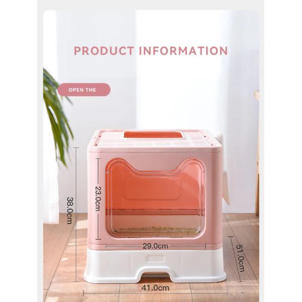 Покрытая угловая клетка коробки кота собаки Hoopet коробки сора кота милая