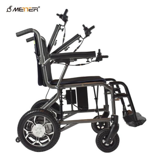 Aluminum Handicapped Foldable Power Electric Wheelchair Multifunction