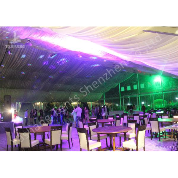 Clear Top / Wall PVC Fabric Cover Outdoor Luxury Wedding Tents With White Linings