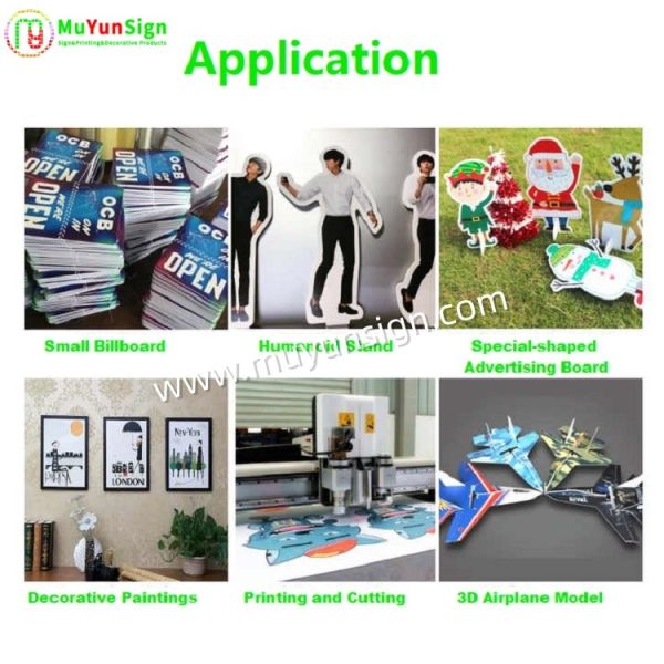 Rigid PS Sheet KT Board Clean Edge Flawless Surface Lightweight for Framing Mounting