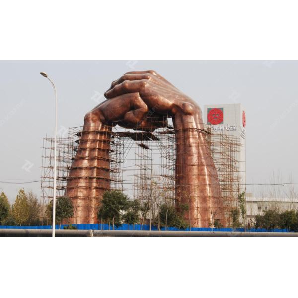 Высота 31 м Бронзовая скульптура рук, монументальная скульптура двери