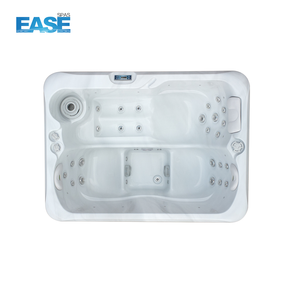 2-3 Person Acrylic Hot Tub with 25 Jets and 2.5HP Pump for Outdoor Luxury Massage