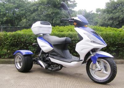 3 trotinette da roda 50cc com caixa traseira, motocicleta de 3 veículos com rodas com luz principal grande