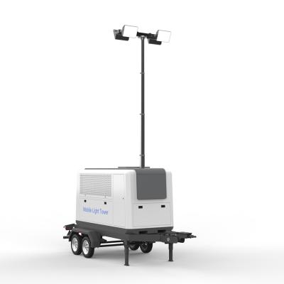 4000W 150000LM Mobile Led Lighting Tower AC Input 135Kw Portable Generator Lights