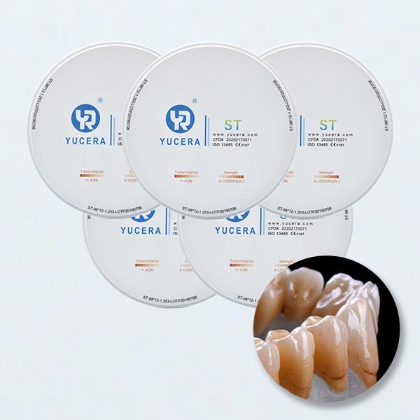 A zircônia translúcida dental de Zirkonyum Bloklar obstrui para o reparo de Aestherior