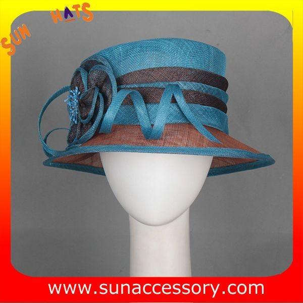 Elegant fancy Church sinamay hats for ladies ,Sinamay cloche hats